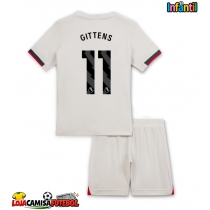 Camisa de Futebol Chelsea Jamie Gittens #11 Equipamento Secundário Infantil 2025-26 Manga Curta (+ Calças curtas)